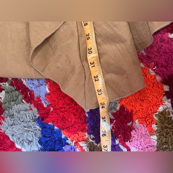 Y2K Vintage Khaki Asymmetrical Cargo Skirt Sz M - Picture 11 of 11